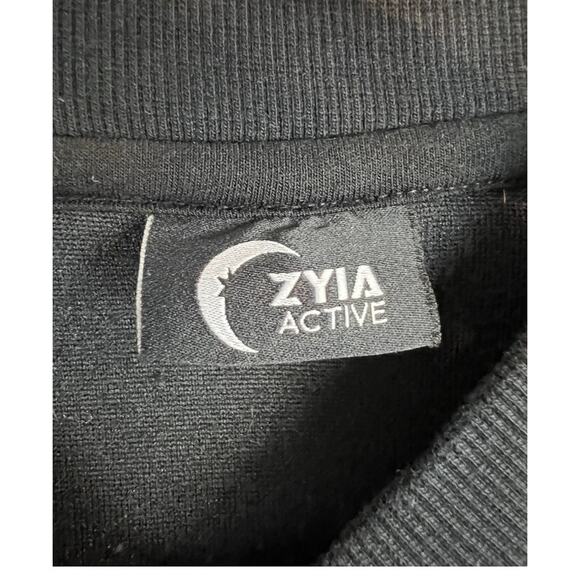 ZYIA Black Leopard Flying V Fleece Jacket Sherpa Teddy Bomber - Picture 7 of 14